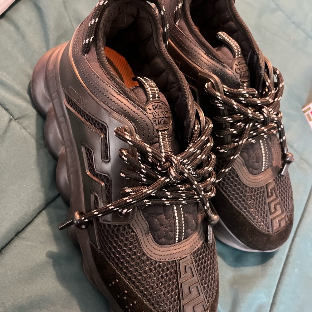 LIKE NEW mens Versace Chain Reactions. With Duster Bag!